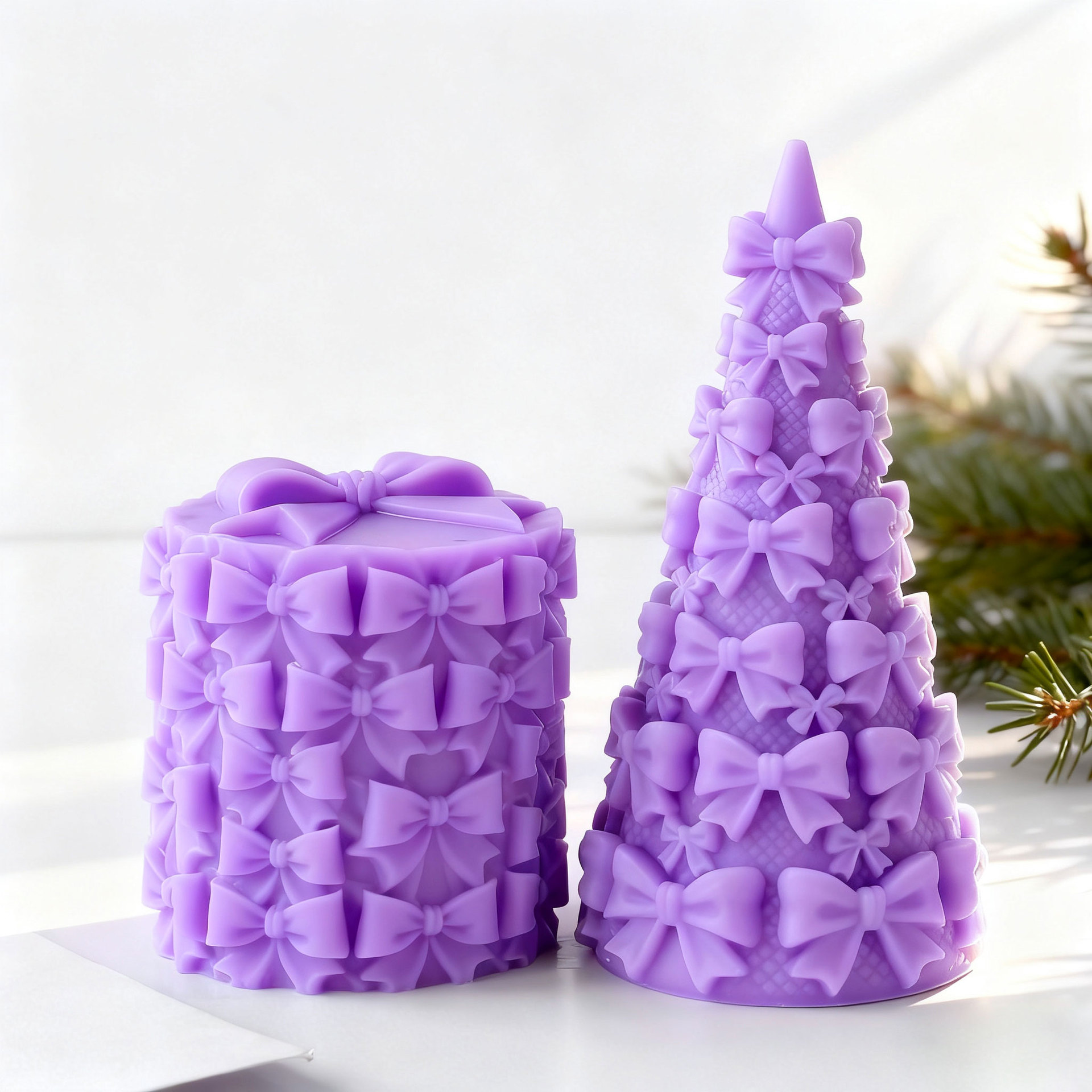Candle Supplies Store - 3D vlinderdas kerstboom geschenkdoos siliconen mal
