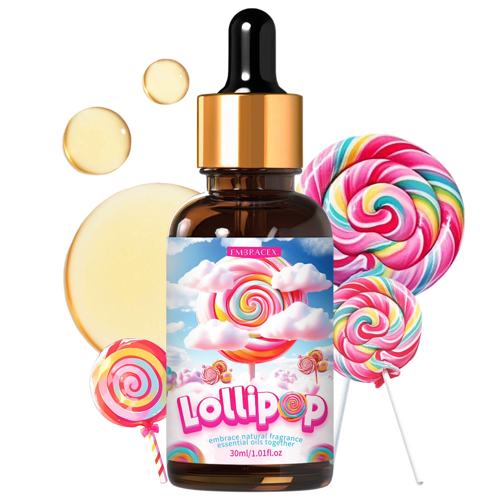 Candle Supplies Fragrance Oil - 30ml Lollipop Essentiële Oliën Geur Auto