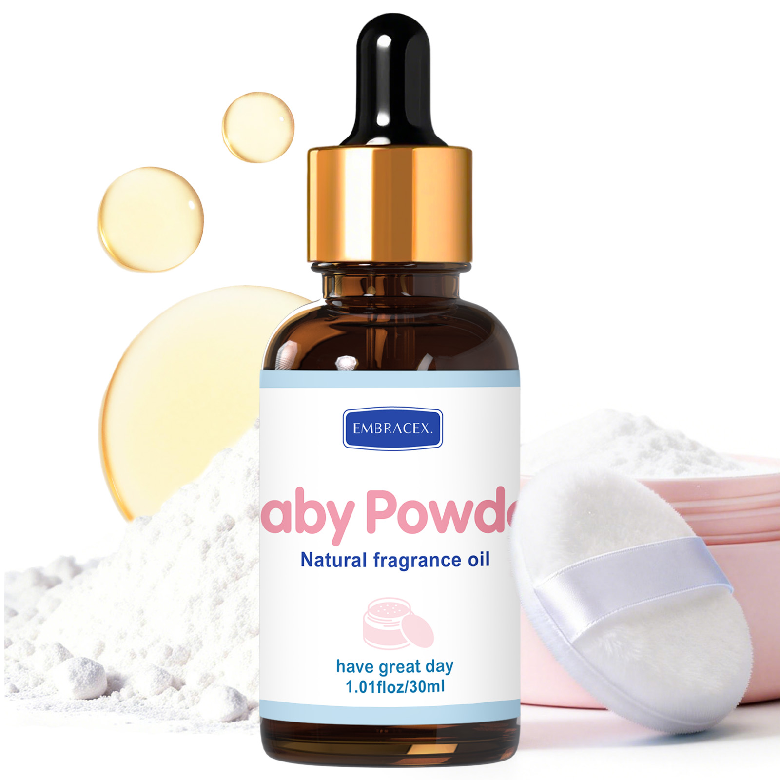 Candle Supplies Fragrance Oil - 30ml Baby Poeder Geuroliën voor Diffusers,