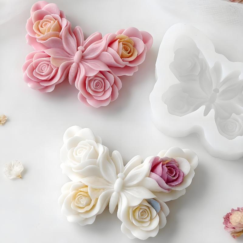 Candle Supplies Store - DIY Rose Butterfly Form siliconen mal
