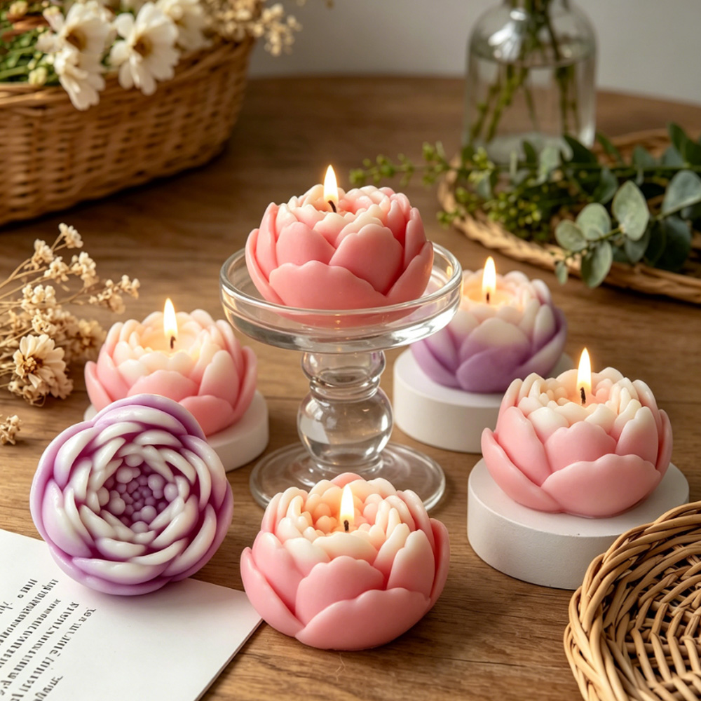 3D Bloem Siliconen Mal Pioenro - Candle Supplies Store recensie en prijs