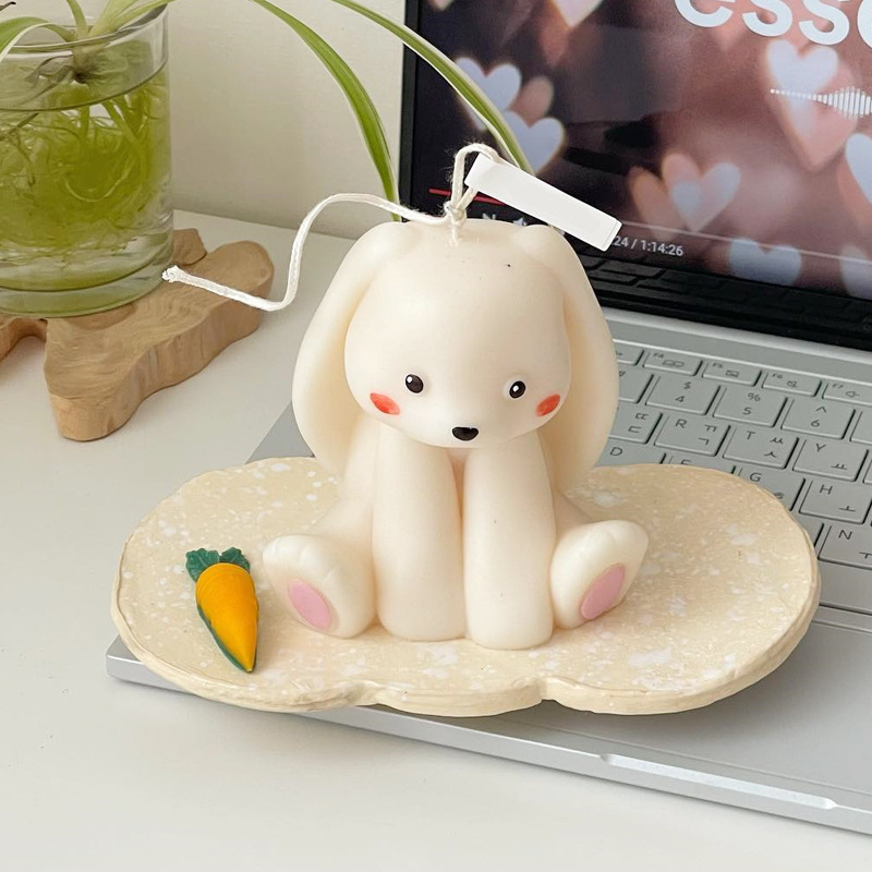 Zittend Konijn Siliconen Kaars - Candle Supplies Store recensie en prijs