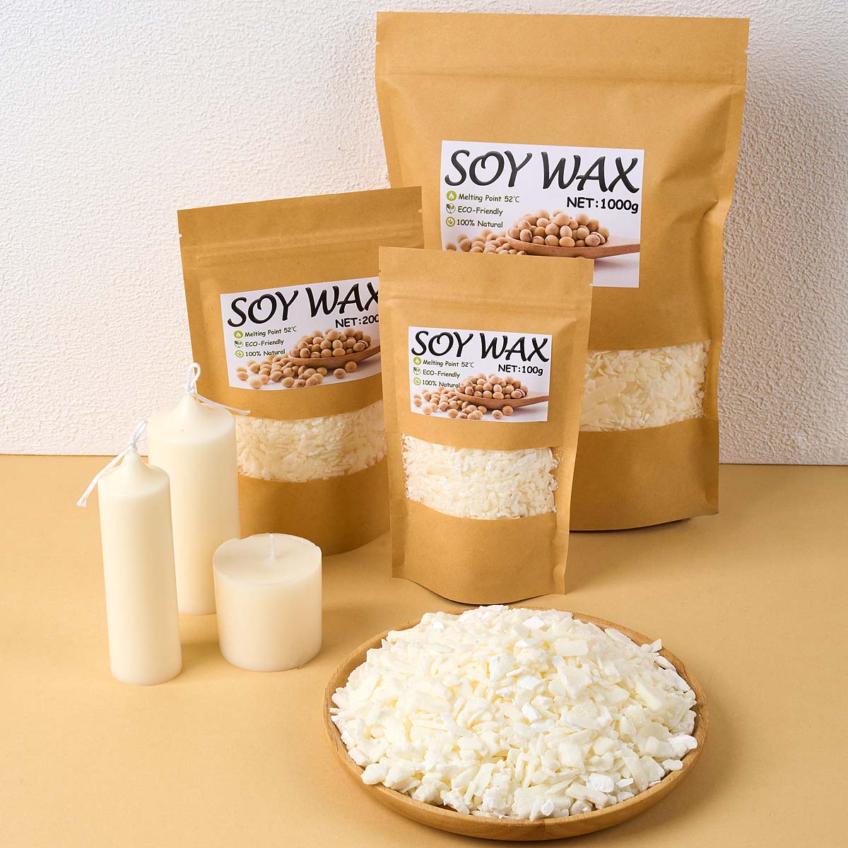 1 pond zuiver witte sojawas vo - Candle Supplies Store recensie en prijs