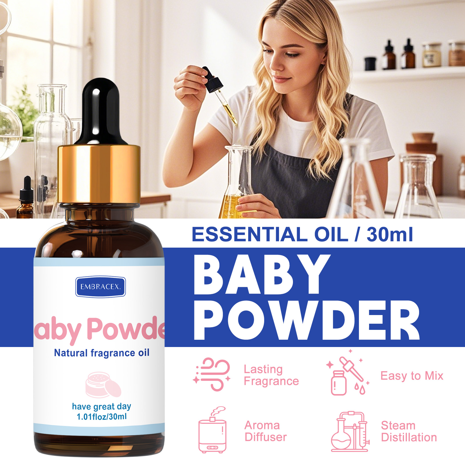 30ml Baby Poeder Geuroliën voo - Candle Supplies Fragrance Oil recensie en prijs