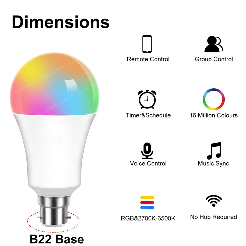 B22 Base UK TUYA Wifi Smart Bu - Candle Making Supplies Uk recensie en prijs